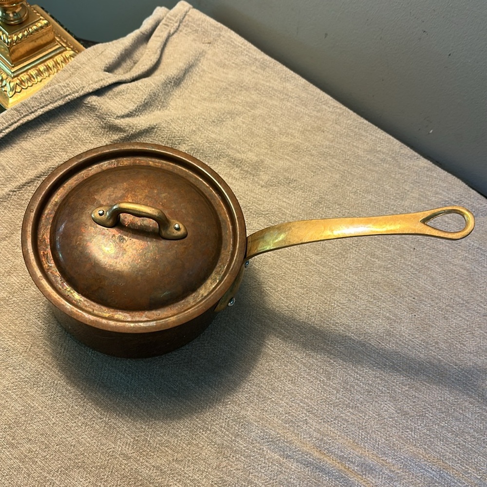 Mauviel Williams Sonoma Copper Saucepan France 🇫🇷 with Lid